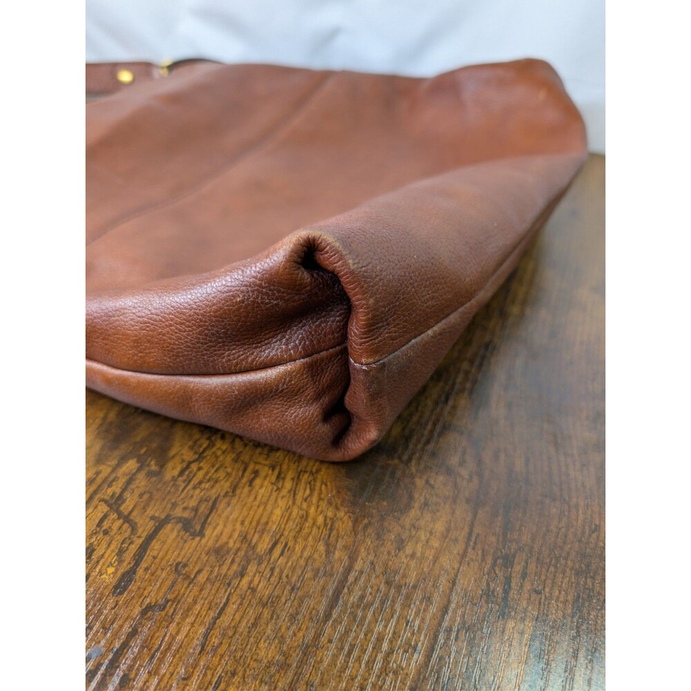 Fossil Charlotte Hobo Bag Brown Pebbled Leather Purse Adjustable Strap Brown - Picture 9 of 15